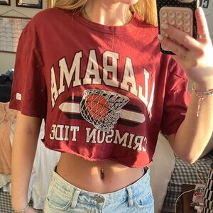 Crimson Crop Top